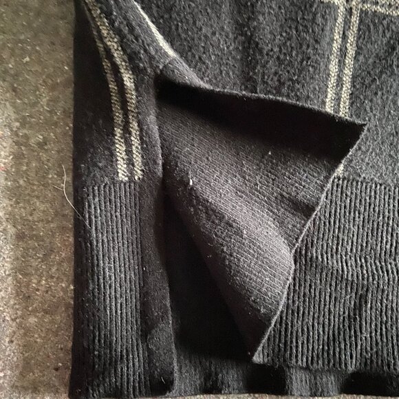 Philosophy Woman Republic Clothing Black Plaid Grid Sweater 3X Preppy Essential - Picture 7 of 9